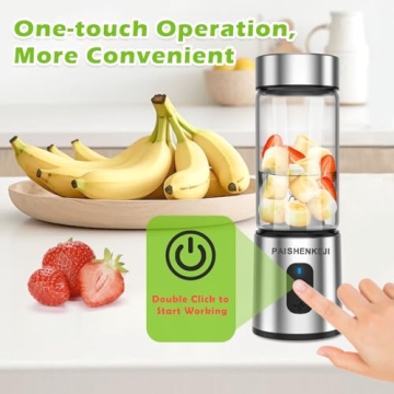 USB Rechargeable Glass Portable Blender for Smoothies