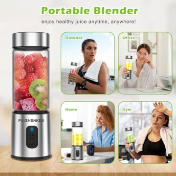 USB Rechargeable Glass Portable Blender for Smoothies