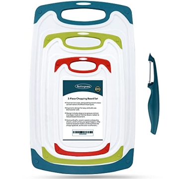 Non-Slip Plastic Chopping Board Set of 4