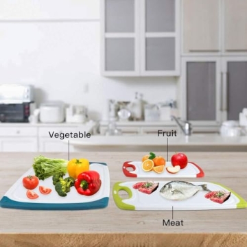 Non-Slip Plastic Chopping Board Set of 4