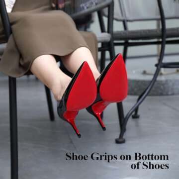 GQTJP 39 in Red Bottom Shoe Protector for Women, Self-Adhesive Christian Louboutin Sole Protector, R...