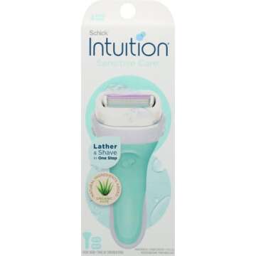 Schick Intuition Razors for Women with Sensitive Skin | 1 Razor & 2 Intuition Razor Blades Refill wi...