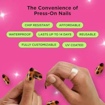 PaintLab Pink Coquette Press-On Nails Manicure Kit 24-Piece