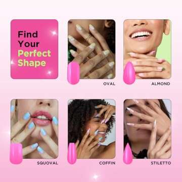 PaintLab Pink Coquette Press-On Nails Manicure Kit 24-Piece