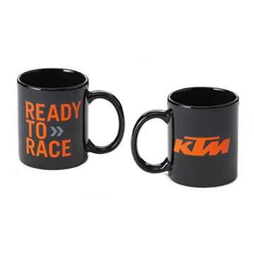 KTM New Logo Ready to Race Coffee Mug Black 12 oz 3PW1671500