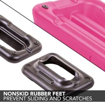 Adjustable Circuit Size Step Platform with Risers - Pink