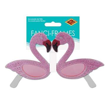 Beistle Glittery Flamingo Sunglasses for Every Occasion