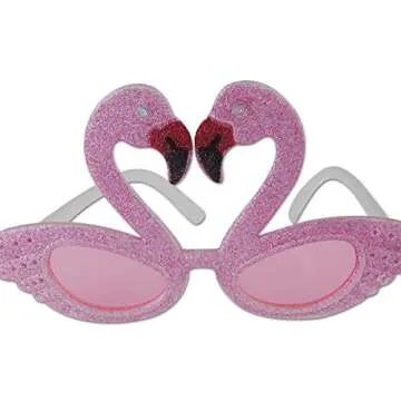 Beistle Glittery Flamingo Sunglasses for Every Occasion