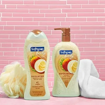 Coconut Butter Body Wash 4 Pack - Exfoliating Cleanser