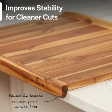 Thirteen Chefs Charcuterie Board - 24 Inch Cutting Board for Kitchen