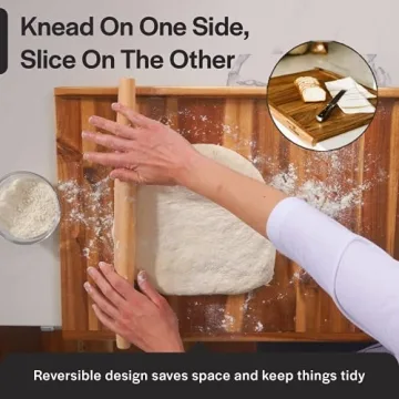 Thirteen Chefs Charcuterie Board - 24 Inch Cutting Board for Kitchen