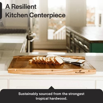 Thirteen Chefs Charcuterie Board - 24 Inch Cutting Board for Kitchen