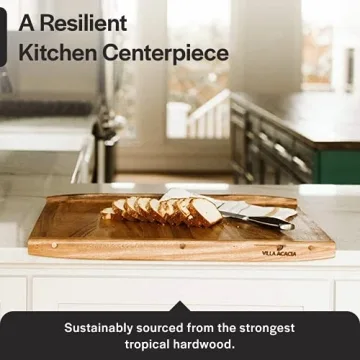 Thirteen Chefs Charcuterie Board - 24 Inch Cutting Board for Kitchen