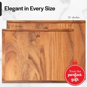 Thirteen Chefs Charcuterie Board - 24 Inch Cutting Board for Kitchen