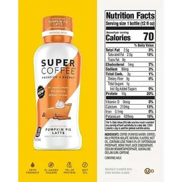 Super Coffee Pumpkin Pie Latte - Keto, Low Calorie & Protein