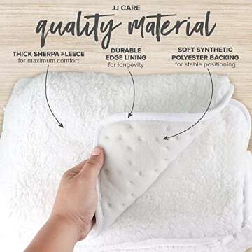 JJ CARE Massage Table Warmer 31"x71", Manual 3 Heat Control Massage Bed Warmer Fleece Pad w/Detachable 12 FT Cord, Table Warmer Massage Therapy w/Overheat Protection, Massage Table Heating Pad