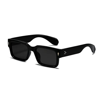 Trendy Square Frame Sunglasses UV400 Protection Unisex
