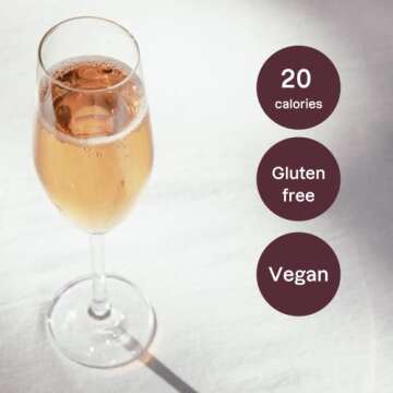 Surely Non Alcoholic Wine, Sparkling Rosé, Alcohol-Removed California Sparkling Rosé, 2g Sugar, 20 Calories, De-alcoholized, Low Sugar, Low Calorie, Gluten Free, 750ml (25 fl. oz)