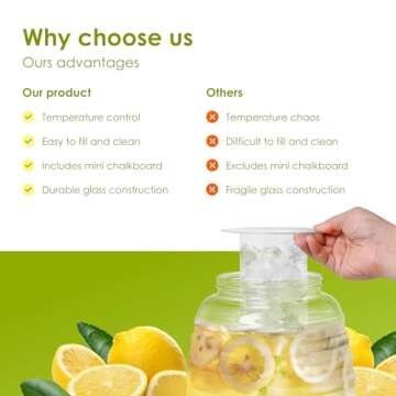 Durable Drink Dispenser with Stainless Steel Tap & Stand