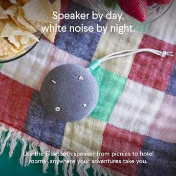 SNOOZ Go Portable Sound Machine - Rechargeable & Bluetooth