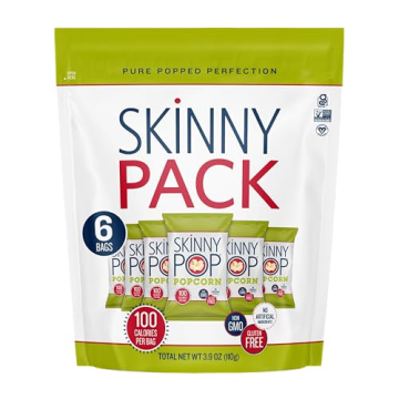 SkinnyPop Popcorn, Gluten Free, Dairy Free, Non-GMO, Healthy Snacks, Skinny Pop Original Popcorn Sna...