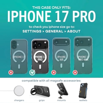 Smartish iPhone 17 Pro MagSafe Clear Case - Gripmunk