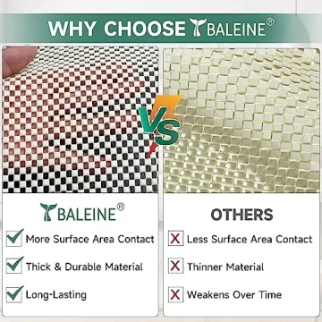 BALEINE Non-Slip Rug Pad for Safe & Secure Hardwood Floors