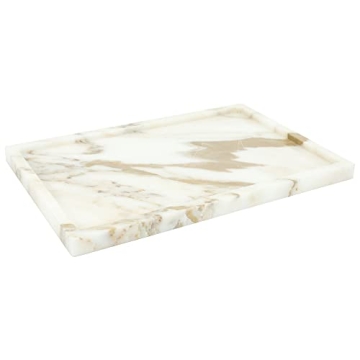 Luxury Natural Marble Serving Tray for Home Decor