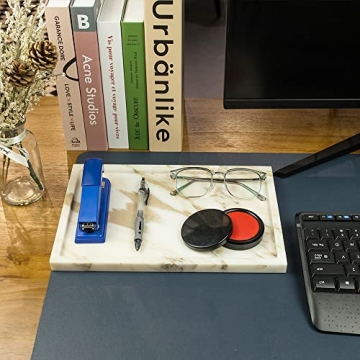 Luxury Natural Marble Serving Tray for Home Decor