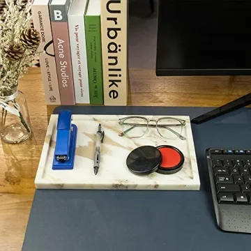 Luxury Natural Marble Serving Tray for Home Decor