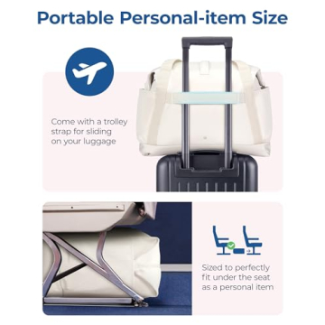 BAGSMART 23L Foldable Weekender Bag for Women