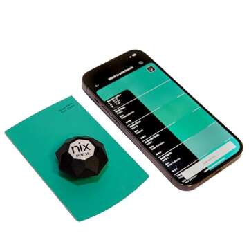Nix Mini 3R Color Sensor Colorimeter - Portable Color Matching Tool - Identify and Match Paint and D...