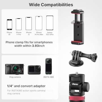 Ultimate 57.48" Extendable Selfie Stick Tripod for Smartphones & Action Cams