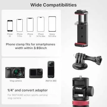 Ultimate 57.48" Extendable Selfie Stick Tripod for Smartphones & Action Cams