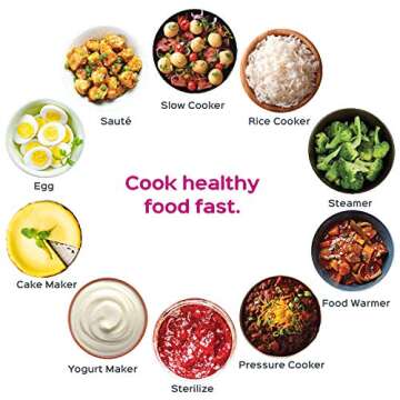 Instant Pot Ultra 8 Qt 10-in-1 Multi- Use Programmable Pressure Cooker, Slow Cooker, Rice Cooker, Yogurt Maker, Cake Maker, Egg Cooker, Sauté, Steamer, Warmer, and Sterilizer (Renewed)