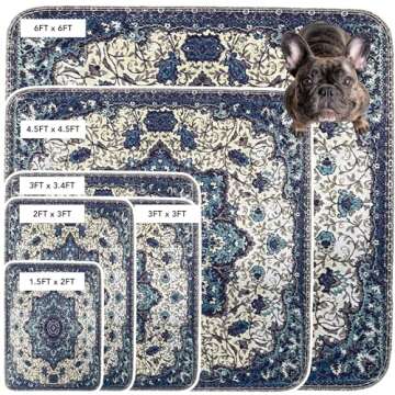 PUPIBOO Washable Pee Pads for Dogs - Super Absorbent Reusable Puppy Training Pads - 100% Waterproof,...