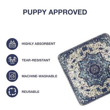 PUPIBOO Washable Pee Pads - Super Absorbent Training Pads