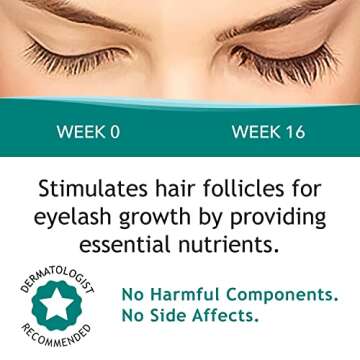 FEG Max Eyelash Serum | For Lash and Brow | Fast Effective Growth Creates Longer & Darker Eyelashes | Natural Eyelash Serum to Grow Lashes | 6 mL