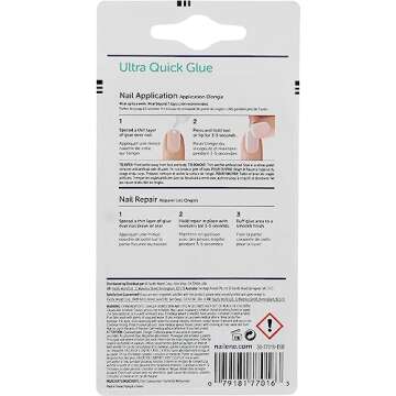 Nailene Ultra Quick Nail Glue 0.10 oz (Pack of 2)