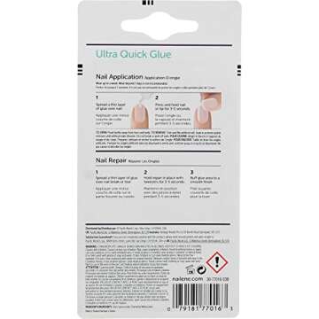 Nailene Ultra Quick Nail Glue 0.10 oz (Pack of 2)