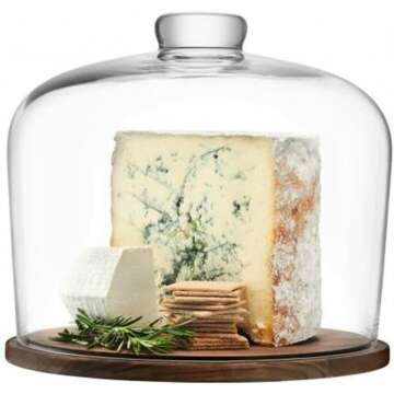 LSA City Dome & Walnut Base - Stunning Showcase