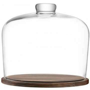 LSA City Dome & Walnut Base - Stunning Showcase