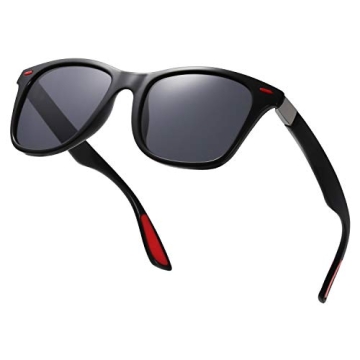 SOJOS Polarized Sports TR90 Sunglasses for Running Cycling Fishing Golf Driving SJ2101 with Black Fr...