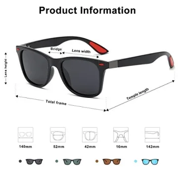 SOJOS Polarized TR90 Sunglasses for Sports & Outdoor Use