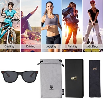 SOJOS Polarized TR90 Sunglasses for Sports & Outdoor Use