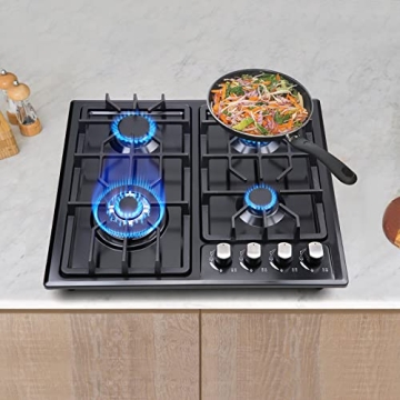 FORIMO 22" Gas Cooktop - 4 Burners with Safety Features