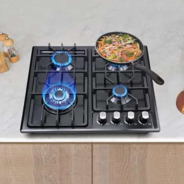 FORIMO 22" Gas Cooktop - 4 Burners with Safety Features