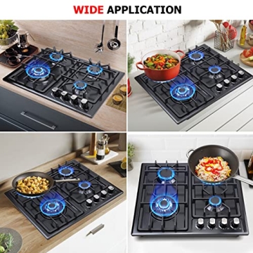 FORIMO 22" Gas Cooktop - 4 Burners with Safety Features