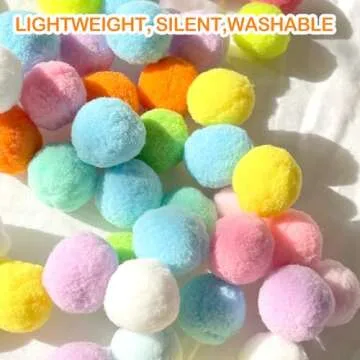 31Pcs Cat Ball Toy Launcher Gun, Cat Balls Fetch Toy, 30Pcs Plush Fuzzy Balls Launcher Cat Toy for Cats with 1 Gun, Funny Interactive Cat Toys for Bored Indoor Adult Cats, Cute Kitten Kitty Toys