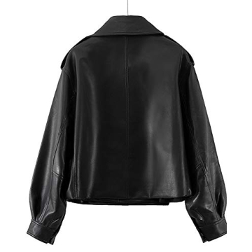 Stylish Asymmetrical Faux Leather Jacket for Women